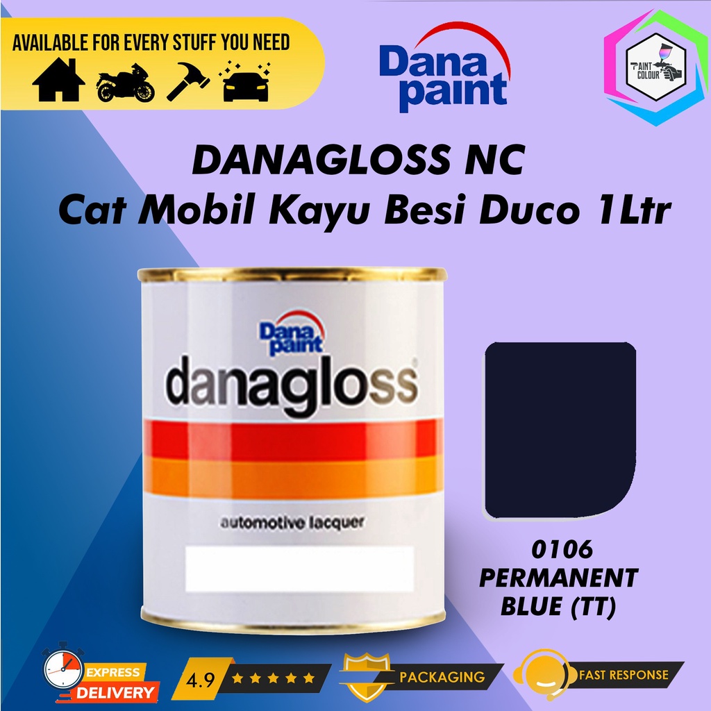DANAGLOSS NC 0106 PERMANENT BLUE - Cat Mobil Kayu Besi Duco