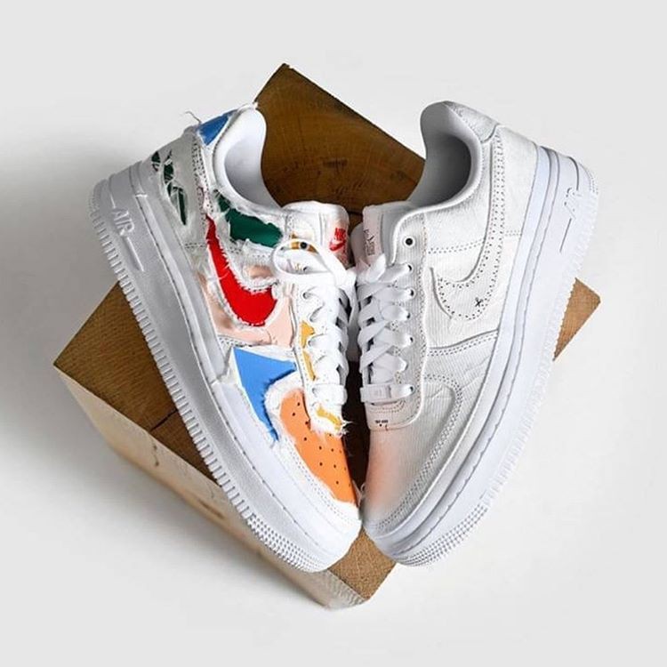 Sepatu Nike Air Force 1 07 LX Tear Away White Premium Original