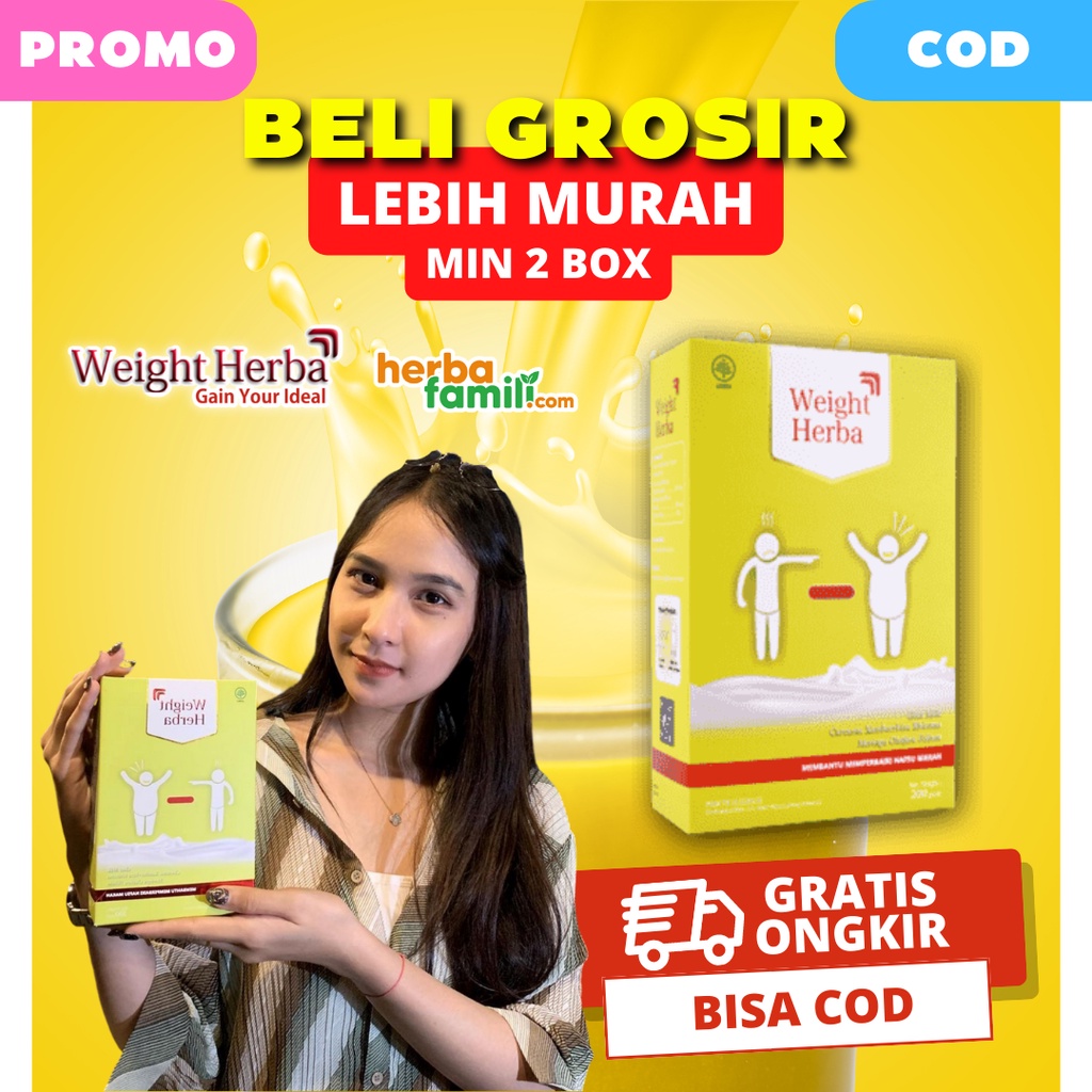 GROSIR WEIGHT HERBA 100% ORIGINAL | Cara Alami Menambah Berat Badan Ori Official Store Asli Ampuh Menambah Berat Badan WEIGHT HERBA WEIGHTHERBA