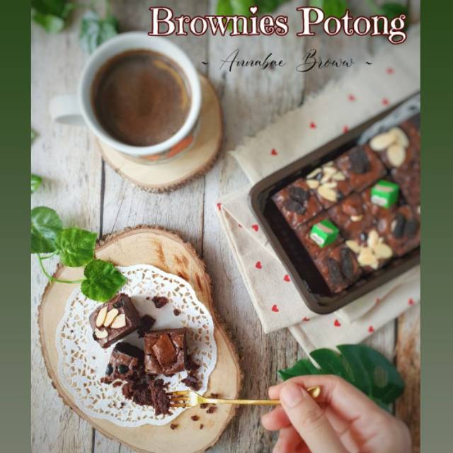 

Annabae Broww : Fudgy brownies/brownies sekat/brownies panggang/special brownies