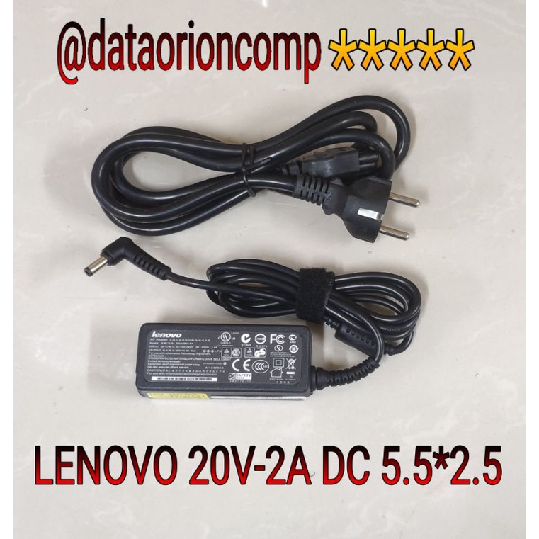 Adaptor Charger Lenovo 20V 2A DC 5.5*2.5 mm for Lenovo IdeaPad S100 S110 S10 S10-2 S10-3 U150 U160 S205 S206 S405