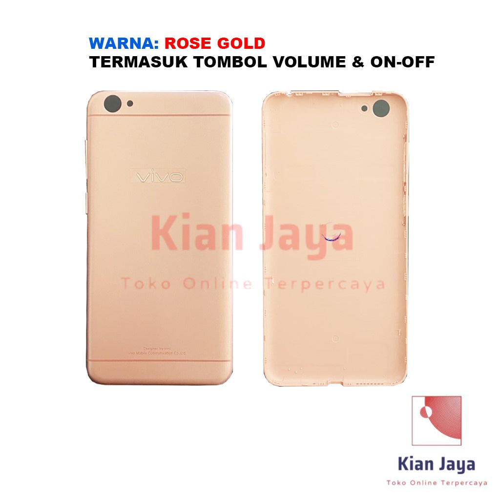 Backdoor Vivo Y55 Back Cover Tutup Belakang Baterai Cassing Casing Backcase Original