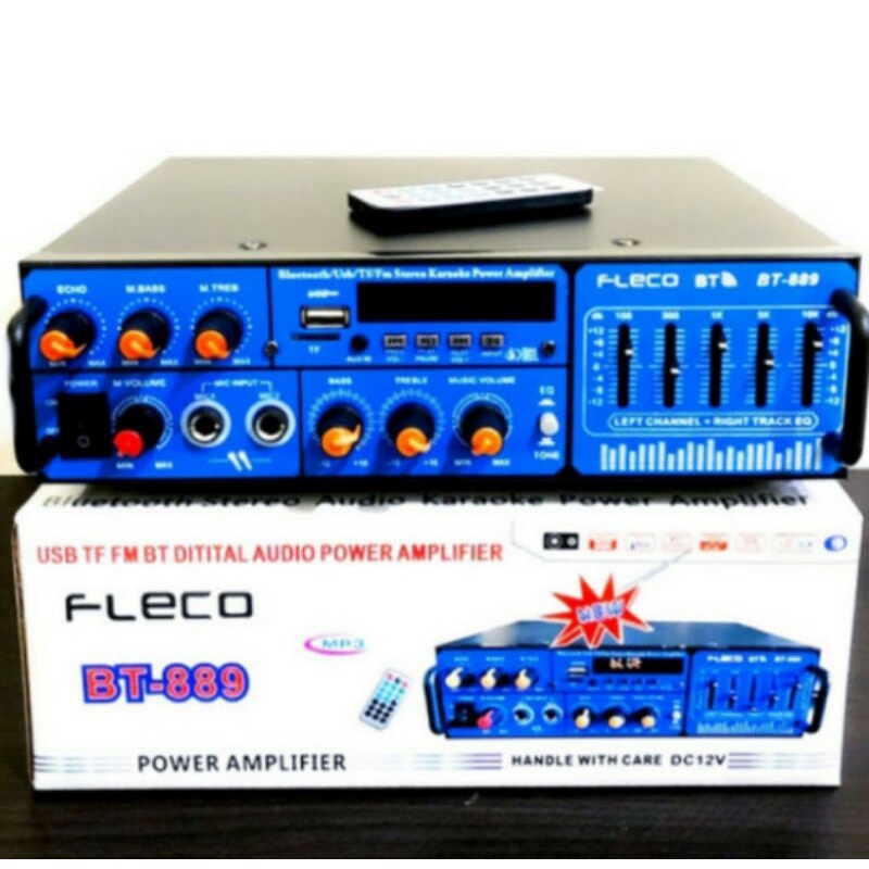 Cod Power Amplifier Fleco F-889/Amplie Bluetooth Multifungsi