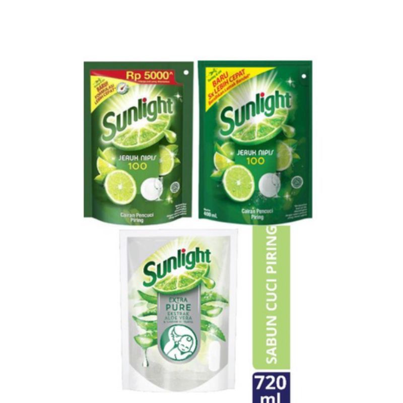 Sunlight Jeruk Nipis/Sunlight Pure Baby/Sunlight Habbatusauda 210ml-720m Termurah