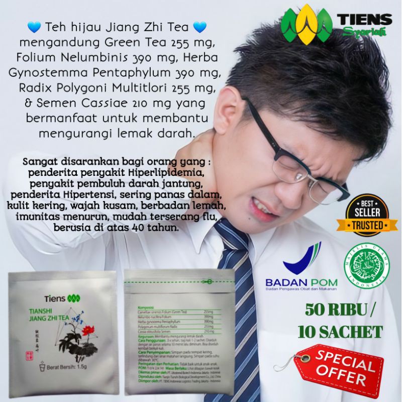 JIANG ZHI TEA ORIGINAL | Teh Detox Tiens