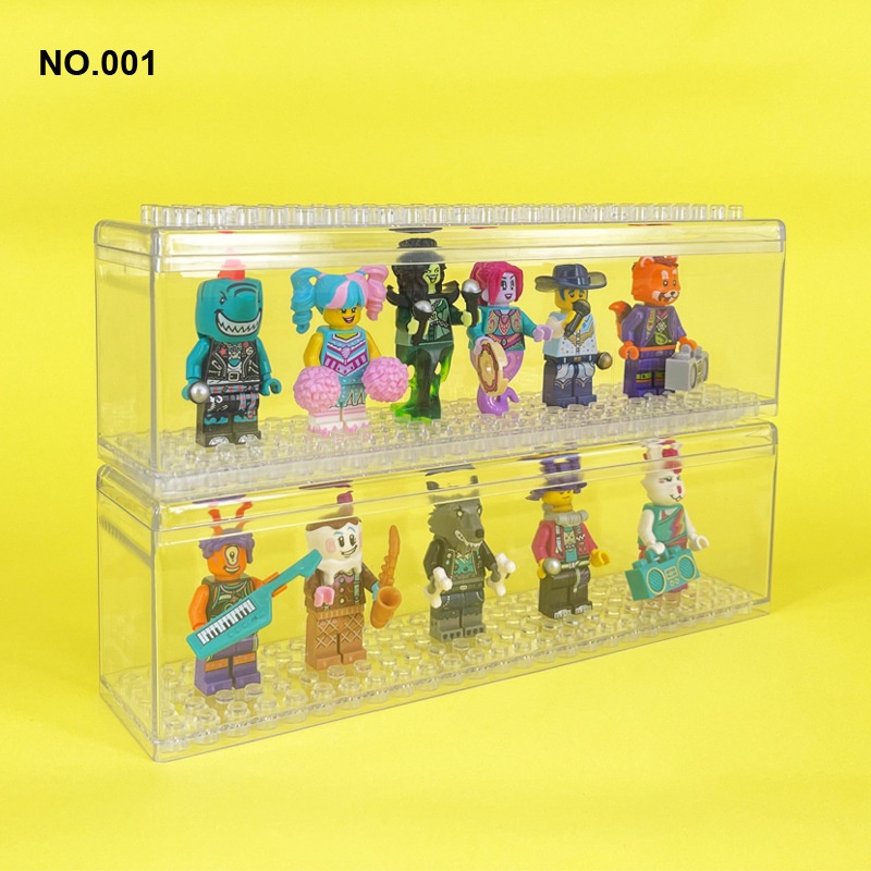 [Ready Stock] Tempat Minifigure Display Cabinet Box Blok Bangunan Anak Minifigure Display Box