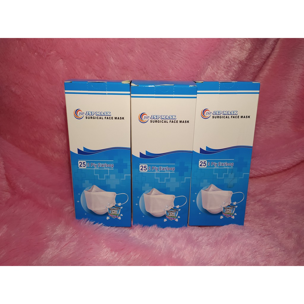 Masker KF94 Medis 3ply JSP Surgical Mask KN95 KF 94 Isi 25 Pcs