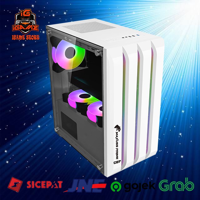 FULL SET WHITE PC GAMING INTEL CORE i5 12400F I GEN 12 NAMPOLLL GAN