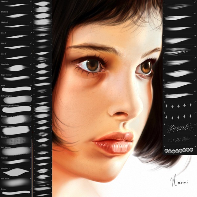 

Procreate Portrait Brush Pack (BACA DESKRIPSI)