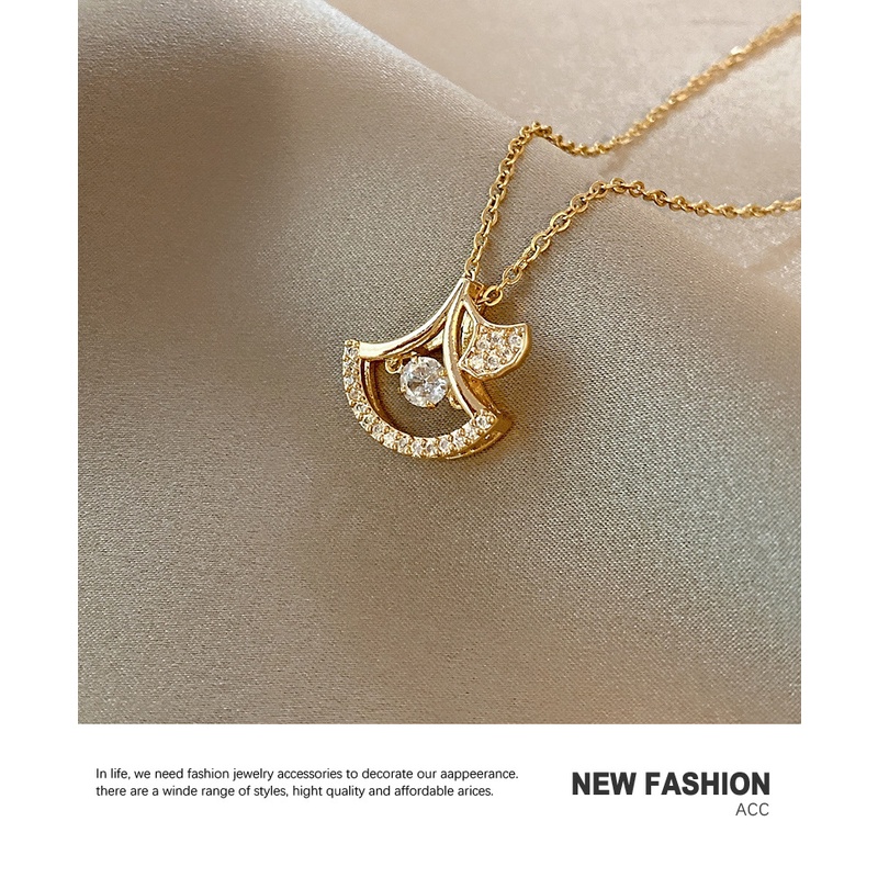 Kalung KL191 Stainless Steel Premium Fashion Wanita Kalung unik Lucu Elegant /Deluna/ BS
