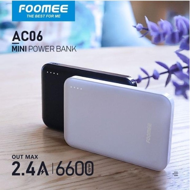 Power Bank Foomee AC06/6600mAh