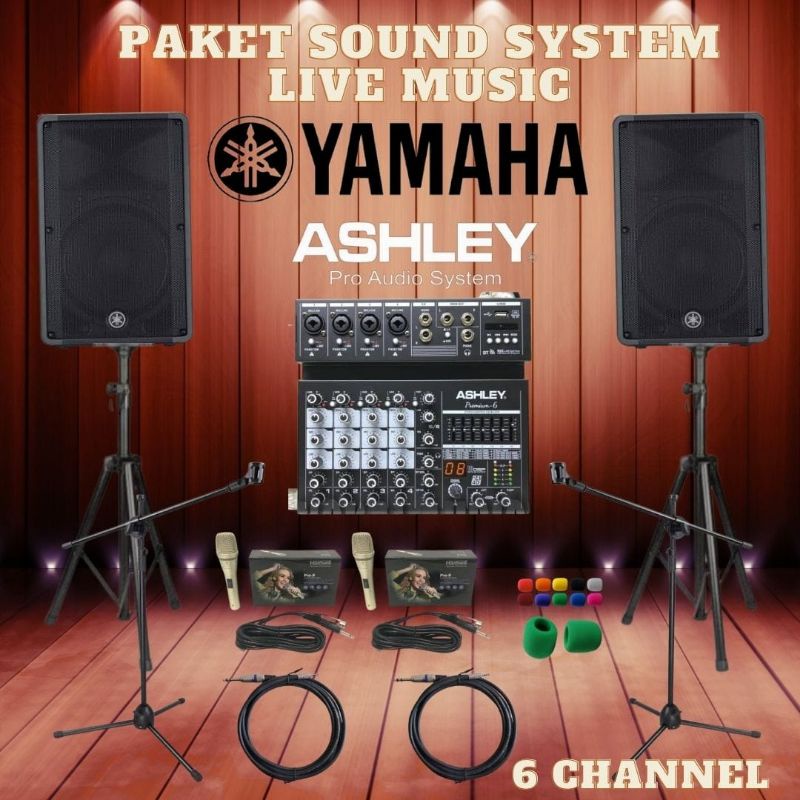 Paket Sound System Live Music YAMAHA 15" - ASHLEY Original Paket TOP