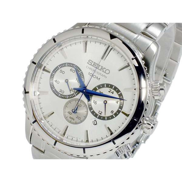 Seiko Lord SRW033P1 Quartz Chronograph Silver Face | Jam Pria SRW033