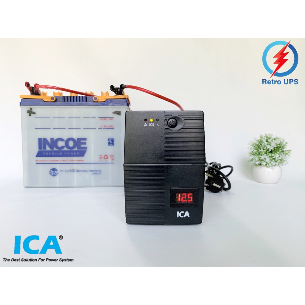 UPS Modif ICA CN650 650 VA 325W 12V Modifikasi Aki External Garansi