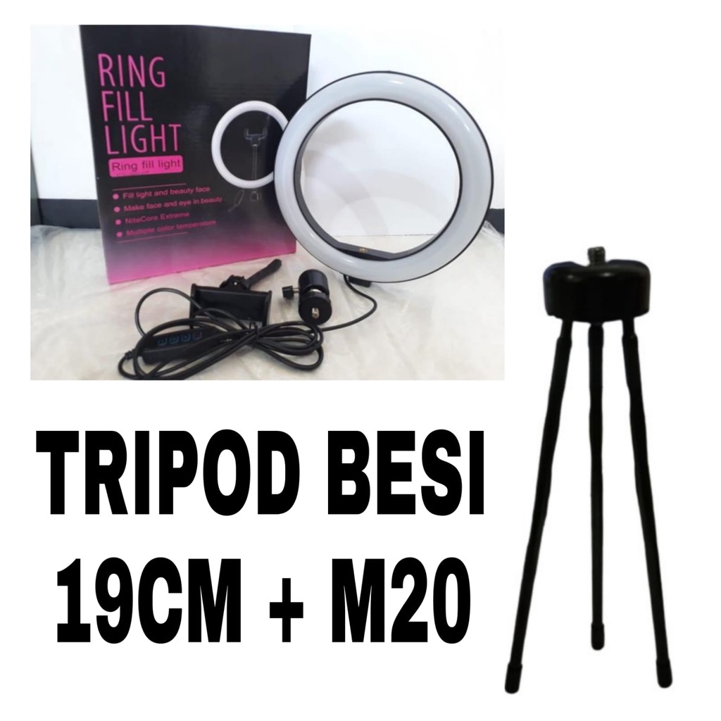 SET PAKET LAMPU RINGLIGHT / LAMPU TIKTOK RING LED LIGHT VLOGGING BEAUTY VLOG LIVE CONTENT TIKTOK YOUTUBE / LAMPU RING LIGHT / TRIPOD