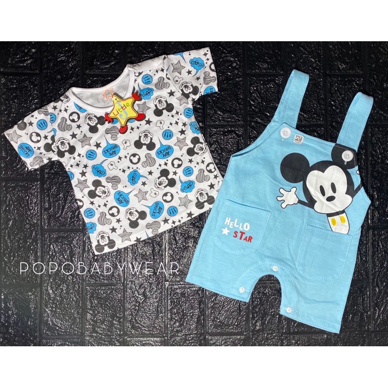 Overall Little J/Baju kodok bayi/Set overall baby