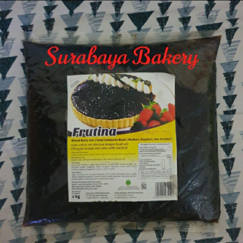 

Frutina Mixed Berry Jam/Selai Buah Mix Berry 2Kg