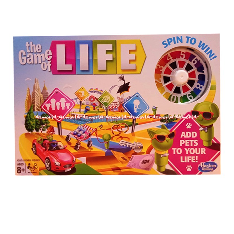 The Game Of Life Hasbro Adventures Edition Permainan Monopoli English Luar Negeri The Gameoflife Add Pets