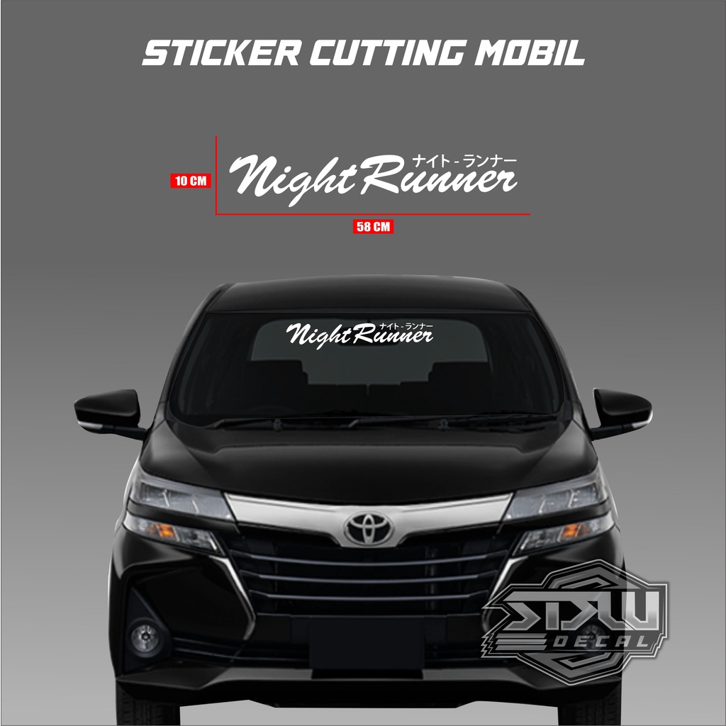 Sticker Cutting Kaca Depan Mobil Stiker Mobil Variasi