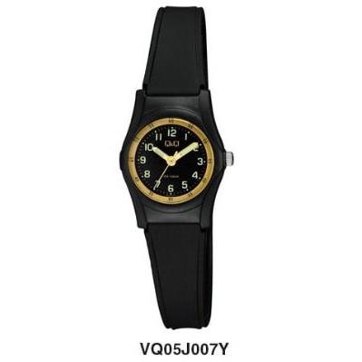 Q&amp;Q Original Jam Tangan Remaja VQ05J Series - Karet- Hitam