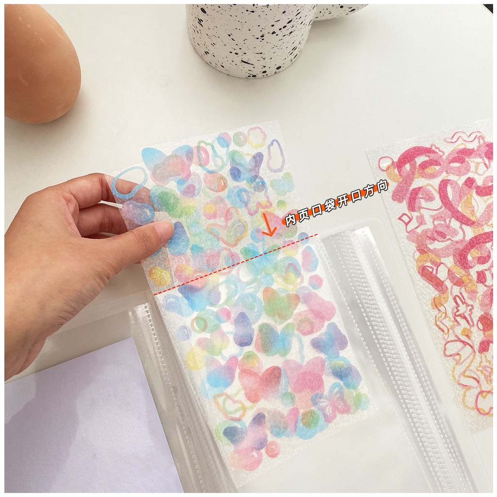 Sticker storage book hand tent tape illustrated book large capacity storage book ins can be placed