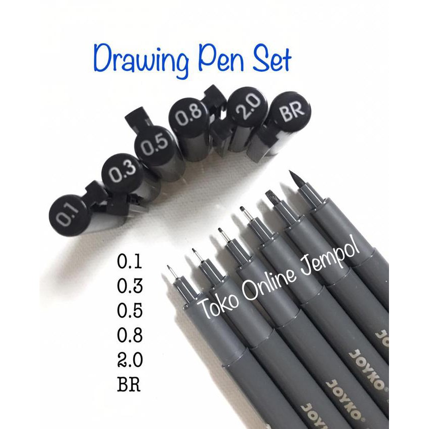 

Diskon isi 6 Drawing Pen Set JOYKO DP-298S Spidol Brush Calligraph ATK1130JY Promo Awal tahun