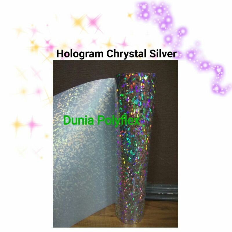 Polyflex Hologram Chrystal Silver
