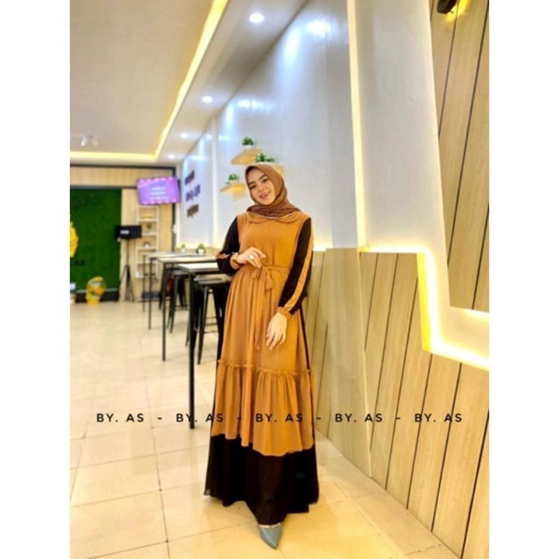 PROMO MELAYU MAXY Gamis Terbaru 2022 Modern Gamis Wanita Terbaru 2022 Gamis Kondangan Model Baru Gam