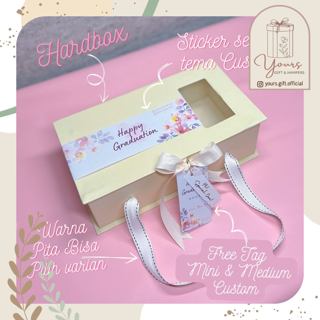 

Hardbox kotak kado hadiah hampers souvenir kotak bunga handle Custom