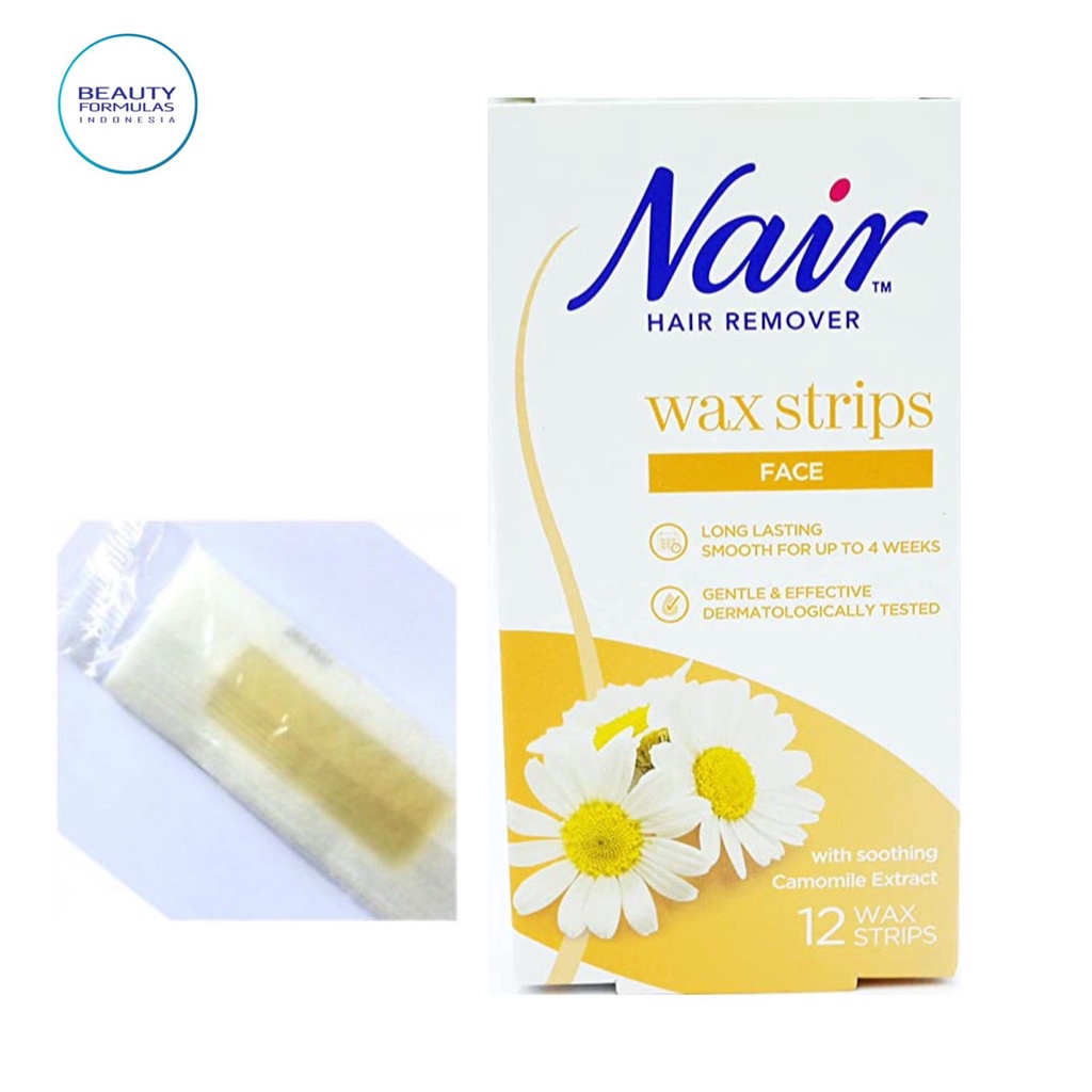 Nair Facial Wax Strips 12 Strips