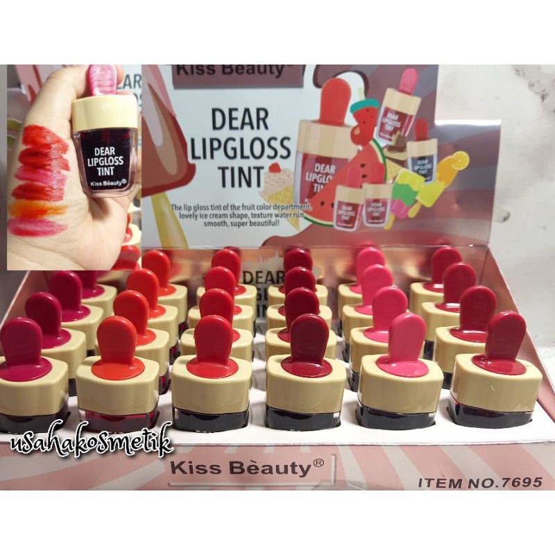 PROMO PER6PCS LIP TINS KISS BEAUTY BENTUK ICE CREAM LIP &amp; CHEEK TINT SWEET NO.70195-03 | 7695