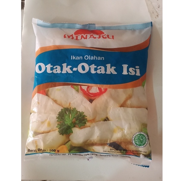 

FROZENFOOD MINAKU IKAN OTAK OTAK OLAHAN ISI 500gr SUKI