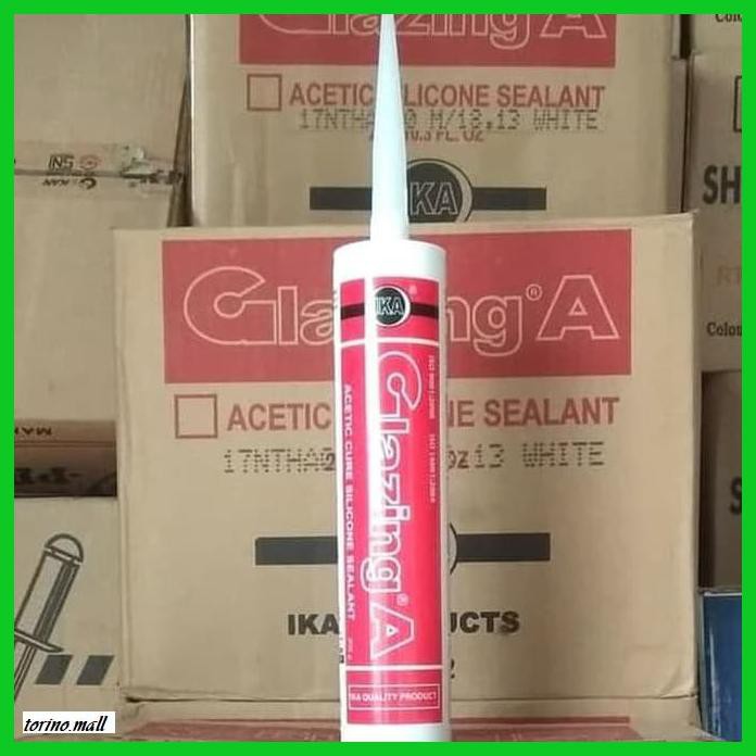 

TAKEREP- GLAZING A IKA SILICONE SEALANT 300GR (CLEAR,BLACK,WHITE,GREY,D.BROWN) - CLEAR BENING