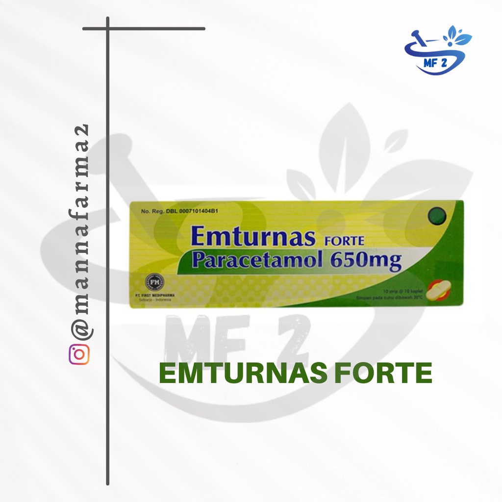 EMTURNAS FORTE (PARACETAMOL 650 MG) PER STRIP @10 KAPLET