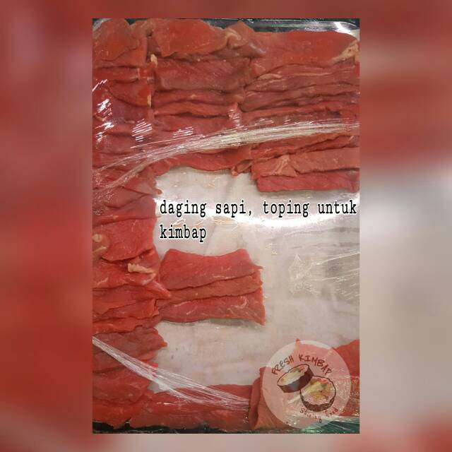 

daging sapi (toping untuk kimbap)