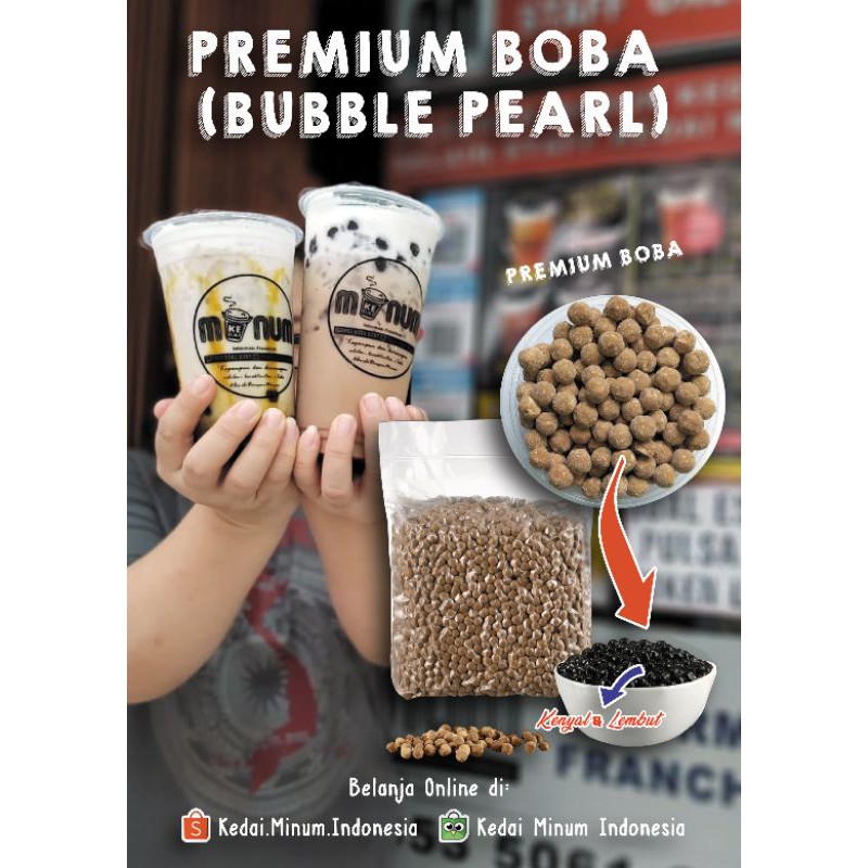 

Premium Boba Tapioka Pearl / Bubble Pearl Itpin 1 dus isi 12kg