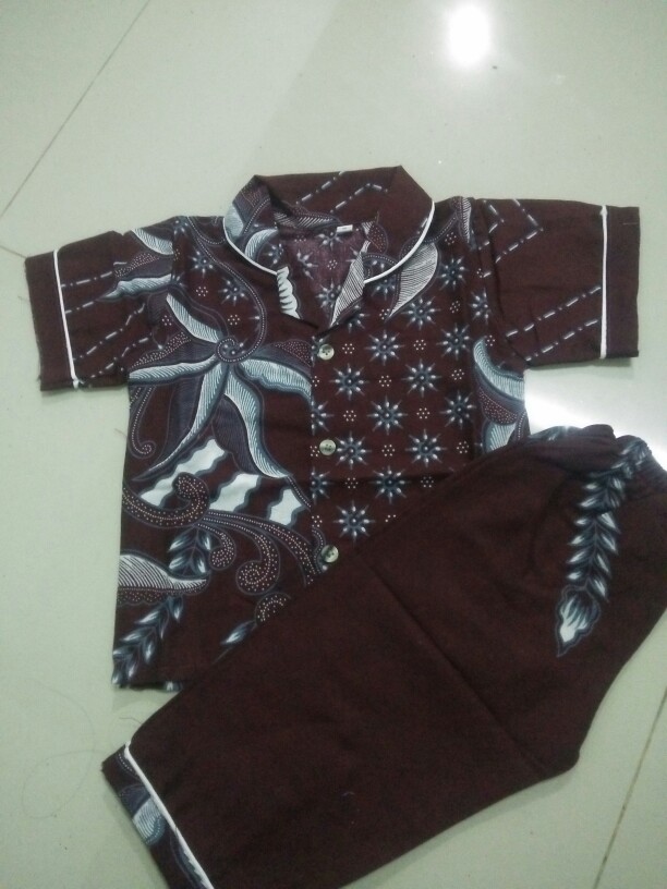 Piyama Anak//piyama Batik Solo Murah // Setelan Anak (baju + Celana)baju Tidur Anak Size (s,,m,l,xl)