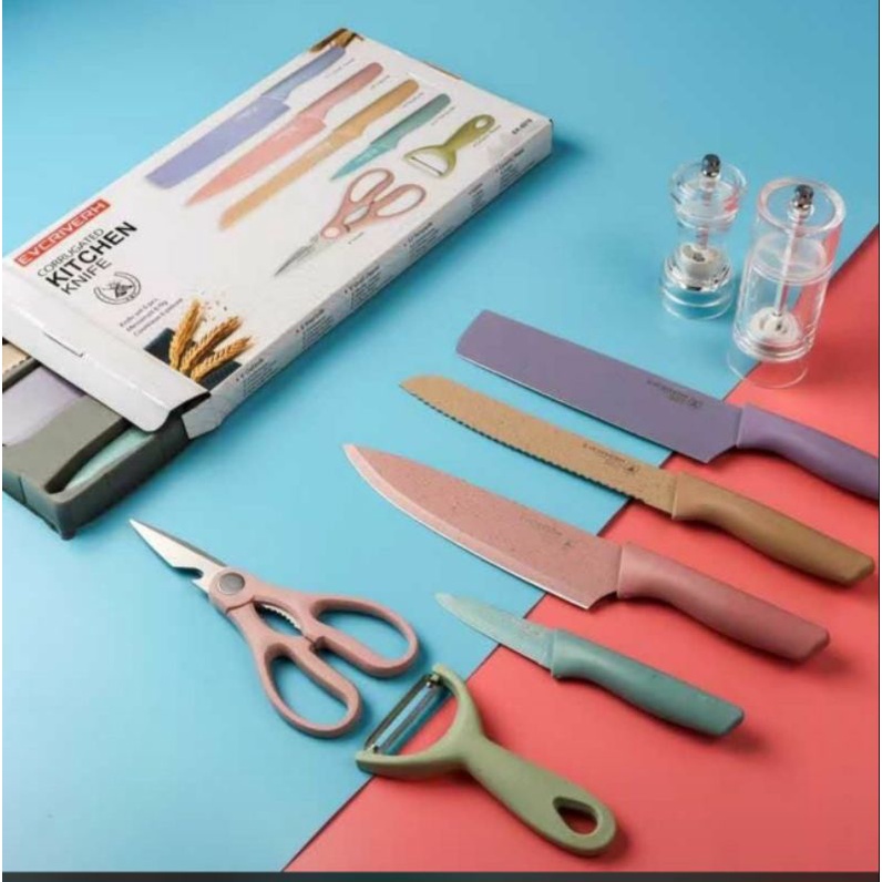 Pisau Set EVCRIVERH 6pcs