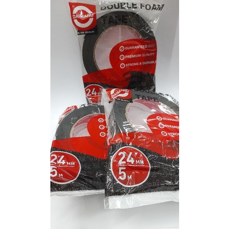 

ISOLASI DOUBLE TAPE FOAM 24MM / DAIMARU DOUBLE TAPE FOAM / DOUBLE FOAM TAPE