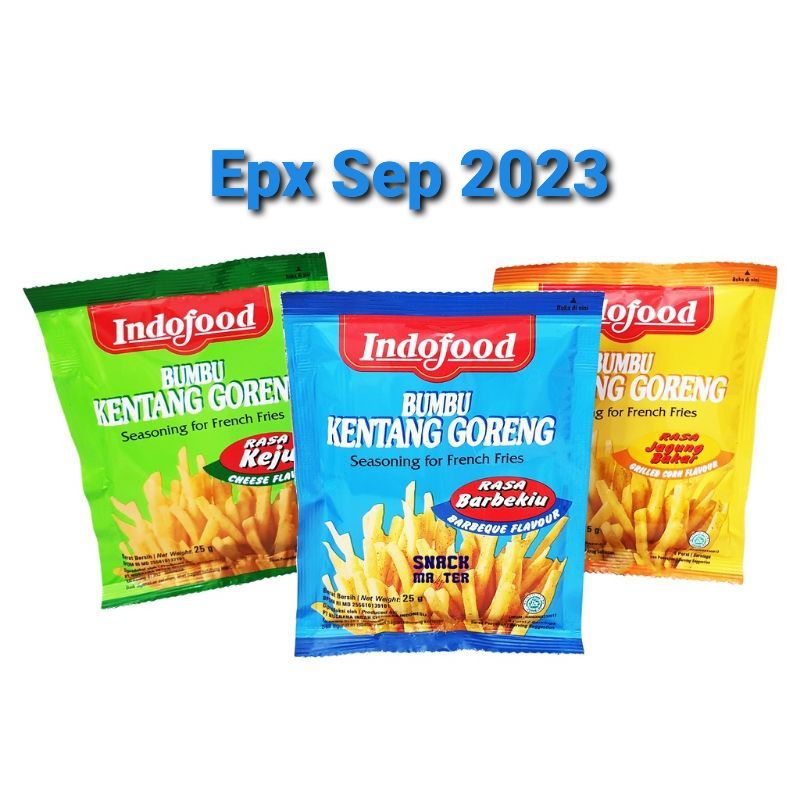 

INDOFOOD BUMBU KENTANG GORENG JAGUNG BAKAR BARBEKIU KEJU