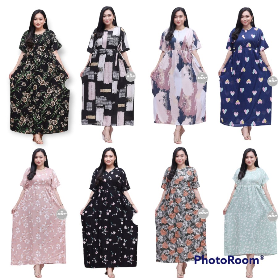 Daster Dress Baju Tidur Wanita Busui Zipper Depan Daster Panjang Adem / Daster Murah / Daster wanita