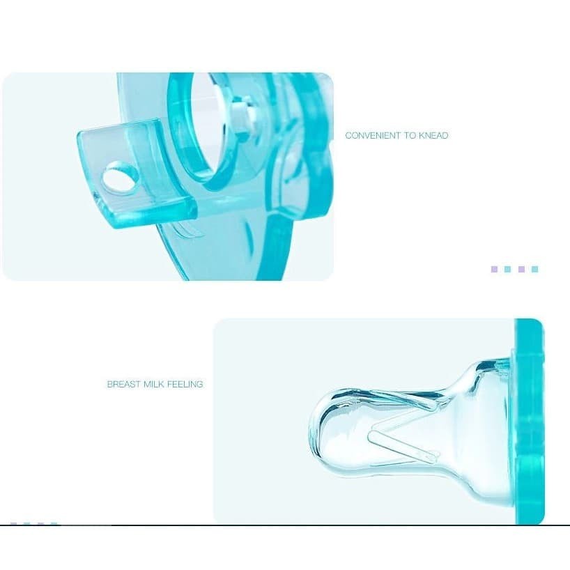 KUKE Empeng Bayi Clear Transparant / Dot Bayi Transparant / Dot Bayi Bulat / Baby Pacifier-3