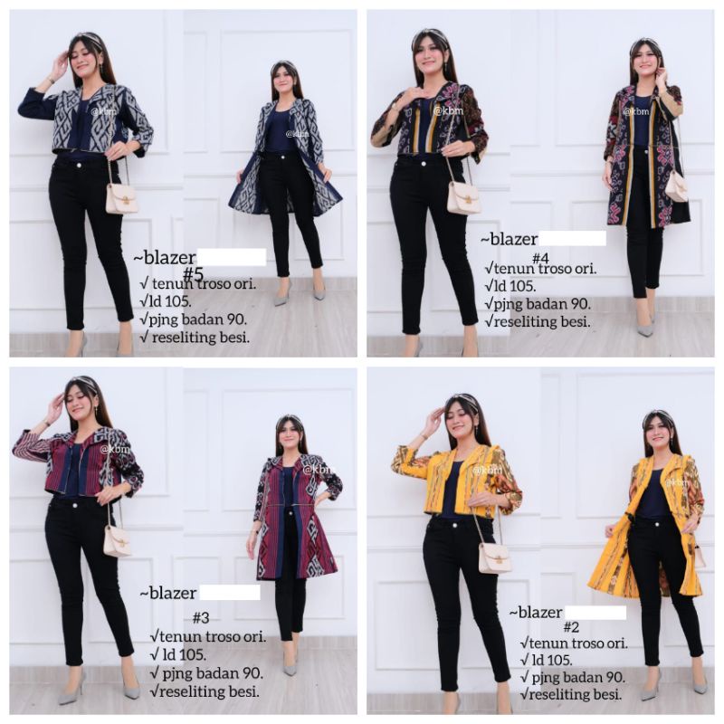 BLAZER TENUN TROSO ORI / ATASAN OUTER TENUN ASLI