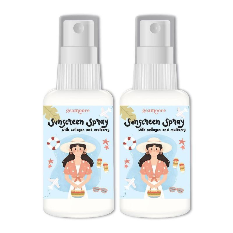 ✨LACIKOSME✨ GEAMOORE SUNSCREEN SPRAY - TABIR SURYA GEAMOORE THAILAND 30ML BPOM