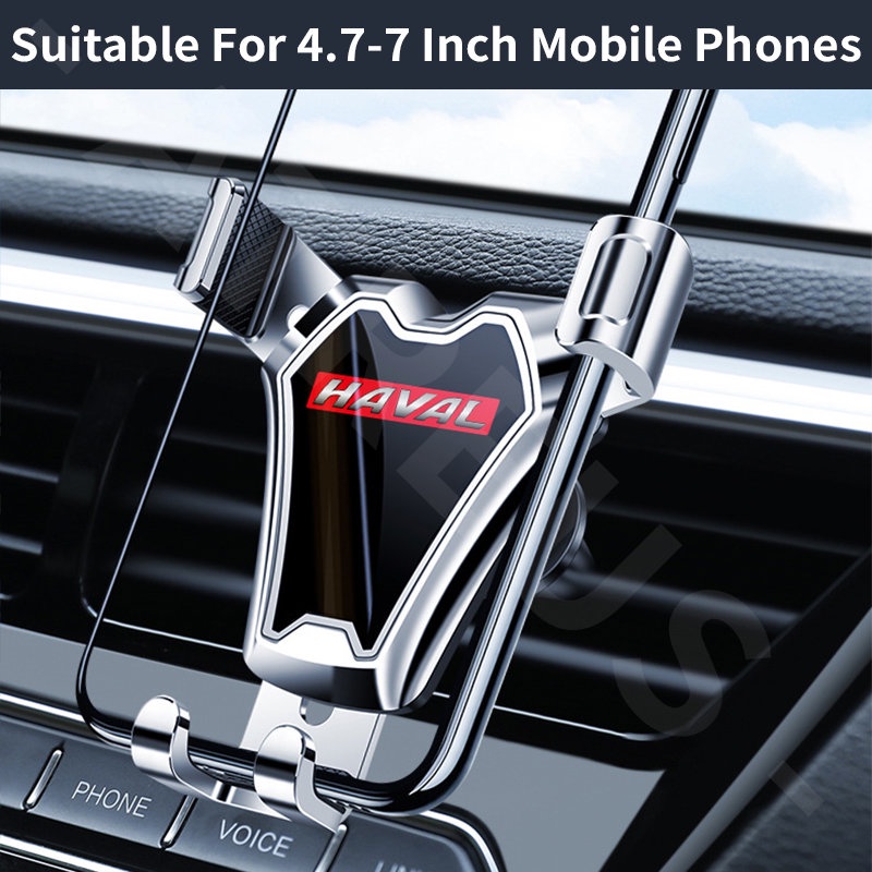 Haval Stand Handphone Universal 4.7-7 inch Dapat Berputar 360 Derajat Ventilasi Ac Mobil Holder Handphone Untuk H6 Jolion H2 H2s H1 2021 2022 H5 M4 H9