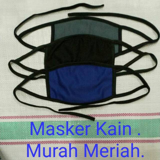 MASKER KAIN TEBAL BAGUS 2 PLY LAPIS