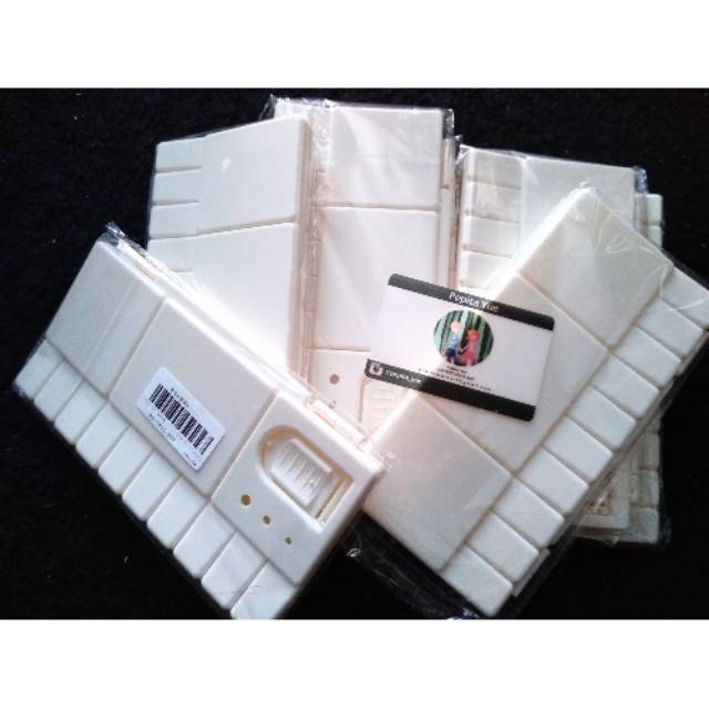 Palet lukis cat air folding palette watercolor fordable folding Semi Porselen Keramik Porcelain