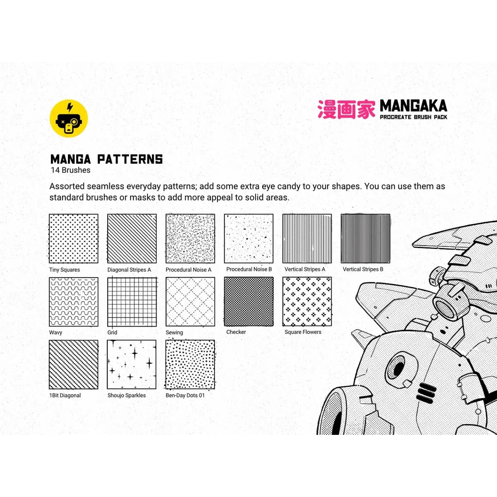 Procreate Brush - Mangaka Procreate Illustration Kit