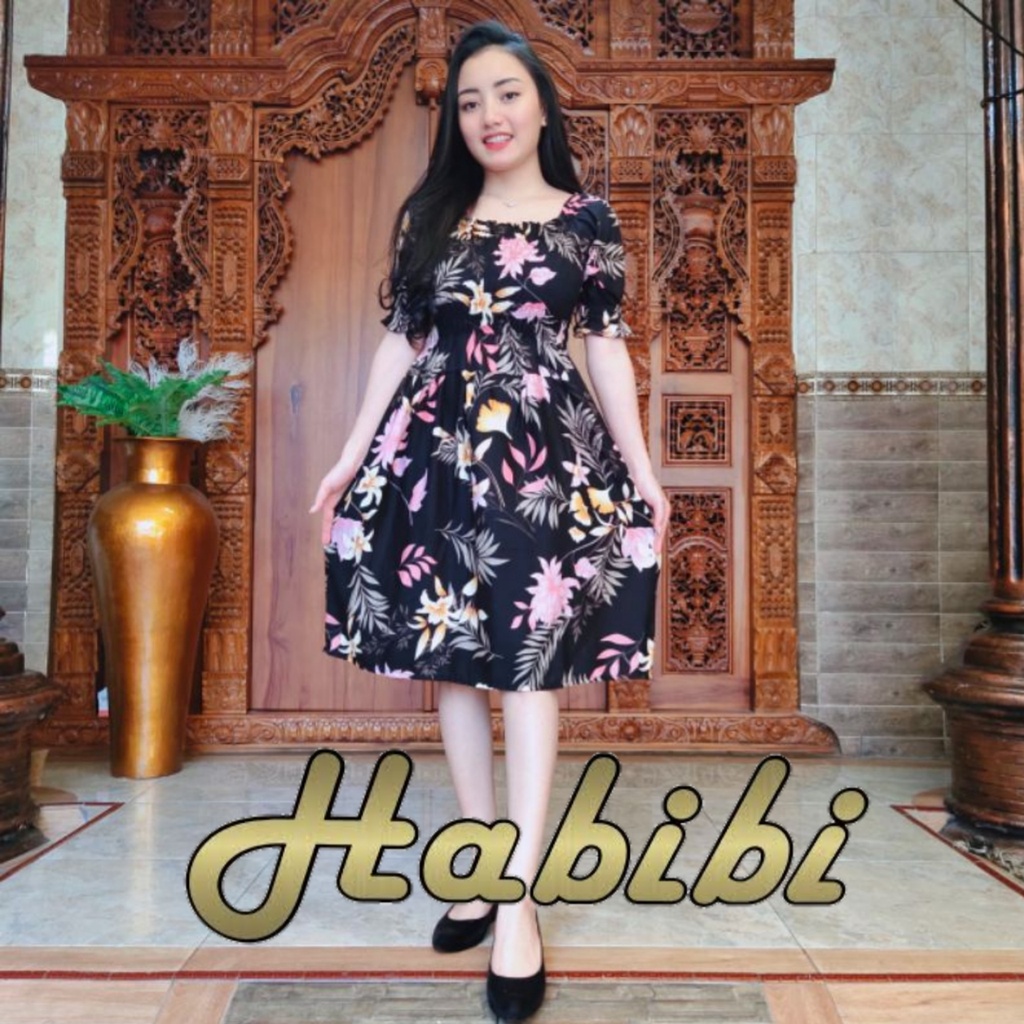 Daster Pendek Sabrina Kinanti Anggrek Korea Rayon Super Premium Motif Terbaru Busui Limited Casual B