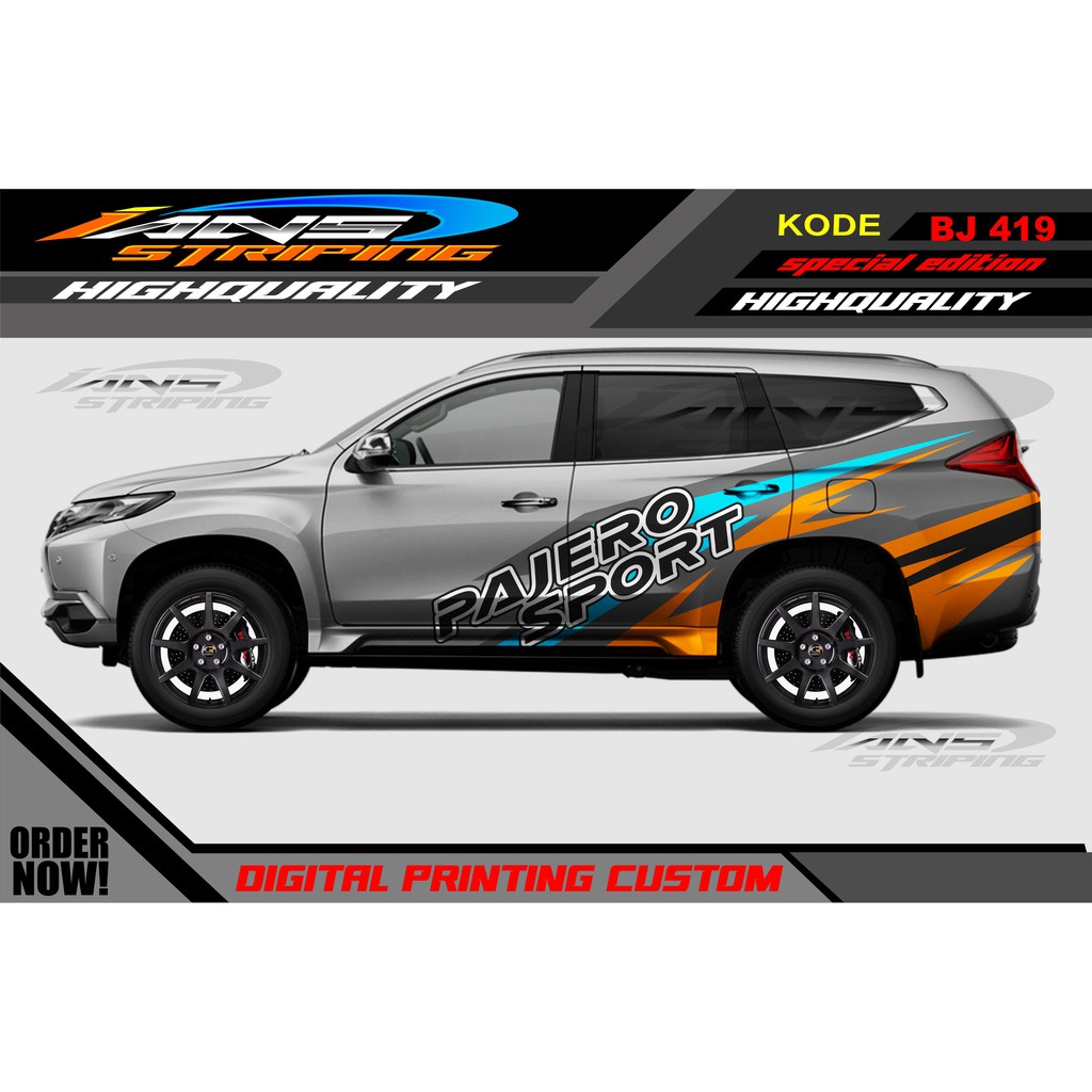 STICKER MOBIL PAJERO / DECAL STICKER MOBIL PAJERO, FORTUNER / STIKER MOBIL